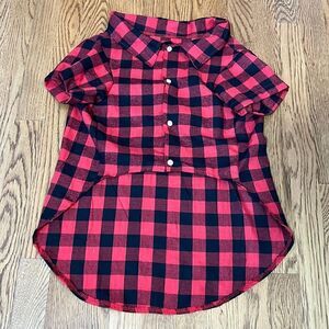 Koneseve plaid Dog Shirt XL